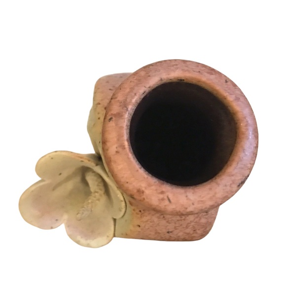 Owl Creek Pottery Figural Lily Flower Bottle Vase 7” Airbrush Doug Cornett - Picture 7 of 12